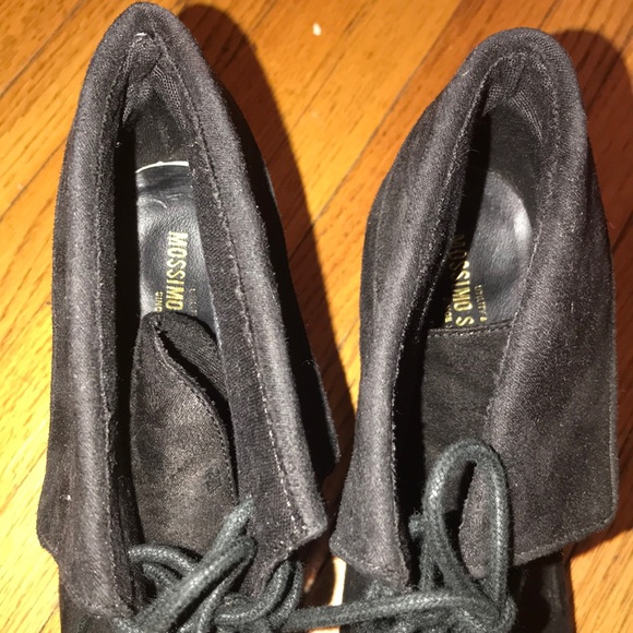 Black lace up wedges - Picture 5 of 5